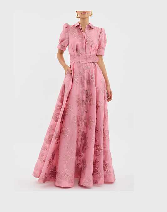 Sukienka Damska Lekka Tkanina | Elegancka Letnia Sukienka z Bufiastymi Rękawami