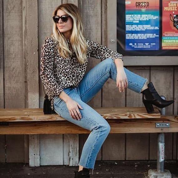Women's Elegant Lion Print Blouse | Stylish Versatile Top